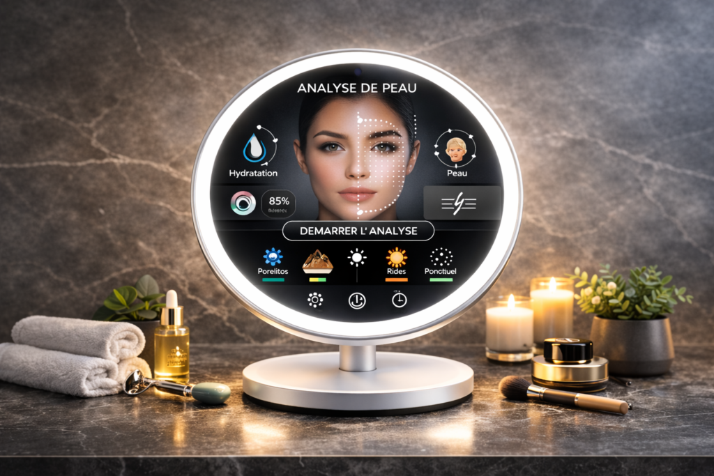 Miroir portable connecté Claria pour le soin du visage