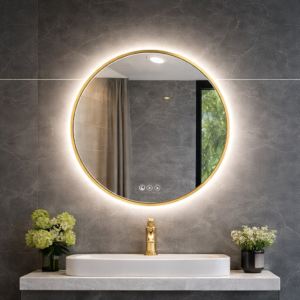 Miroir rond intelligent